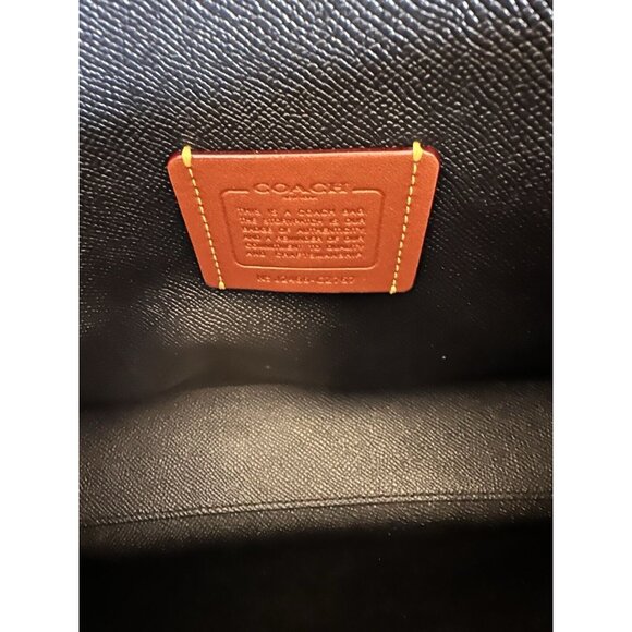 NWT Coach Mollie Tote Bag 25 In Signature Canvas With Bow Print CZ767 - Picture 11 of 14